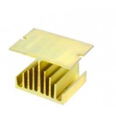 Radiator extrudat Y pentru relee SSR trifazate culoare aurie 100mm ANLY ELECTRONICS #HS-060-100TP